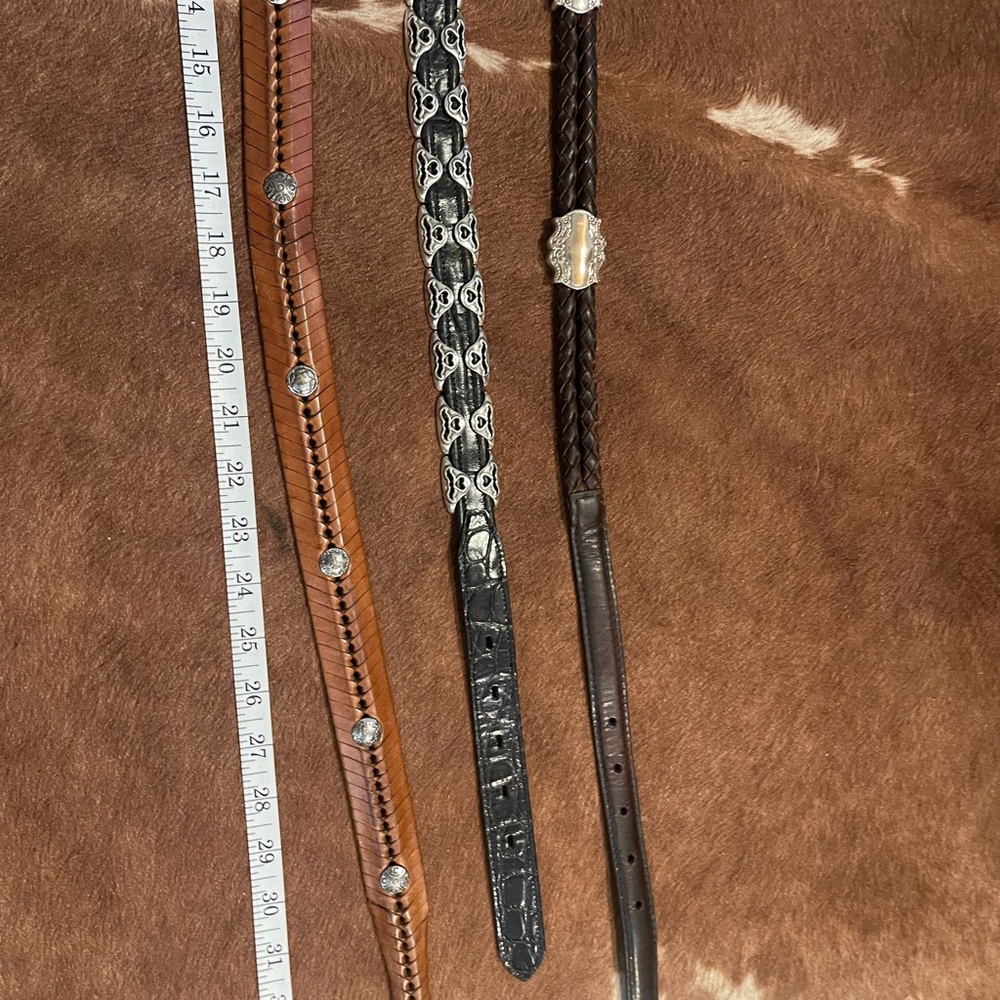 Brighton inspired Brown and Black Leather Belts - Picture 3 of 3